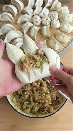 The Easiest Dumpling Folding Trick Everyone Is Copying! 😍🥟 #Shorts#viralvideo#trending#satisfying#re