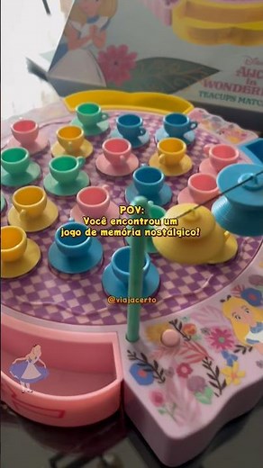 Um jogo de memória da Alice! #viajacerto #disney