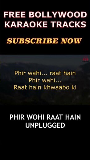 PHIR WOHI RAAT HAI - KARAOKE || Kishore Kumar | R.D. Burman | Old Hit Songs Karaoke