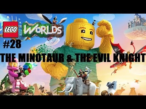 Lego Worlds: #28 Unlocking The Minotaur & The Evil Knight (Coordinates in Comments) Ps4 Playthrough