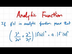 Analytic Function Proof Sum #1 | Analytic Function in தமிழ்| Engineering Maths-2