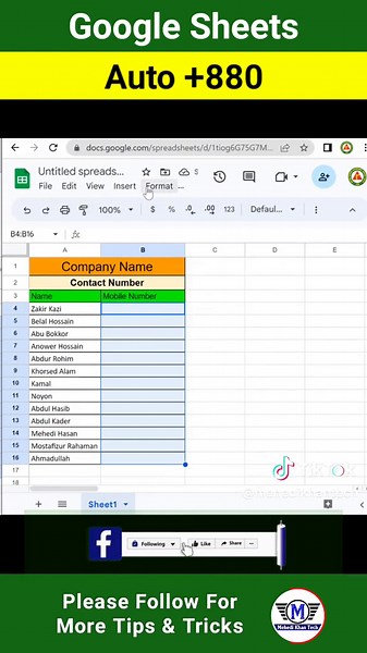 Custom Mobile Number Formatting in Google Sheets