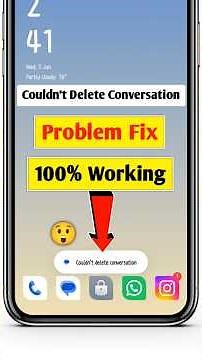 Couldn't delete conversation problem | Chat delete nahi ho raha? 100 working solution