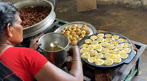 Huge Egg Paniyaram / Non Veg Feast Food Money Food | Food Money Food