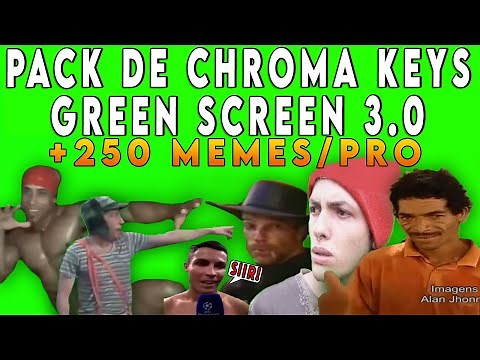 PACK DE CHROMA KEYS GREEN SCREEN 3.0 - (+250 MEMES E ANIMAÇÕES)