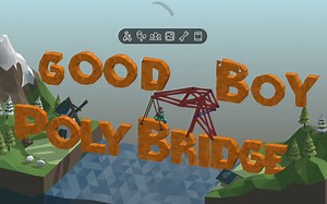 【造桥鬼才】poly bridge第二季2-7通关教学，两车豆腐渣吊桥飞南北，