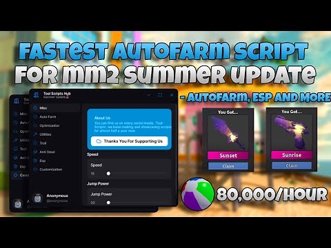 [BEST] 🏖️Best Autofarm Script in MM2 (2025 Working)🫅| Free Script + Showcase!