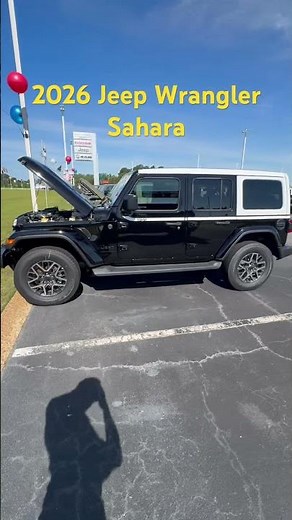 NEW 2026 Jeep Wrangler Sahara! #new #blackandwhite #sahara #jeep #wrangler