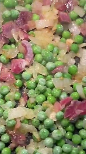🇪🇸 Warme Tapas mit Schinken Erbsen & Artischocken #Shorts - Spanische Rezepte unter einer Minute 🇪🇸