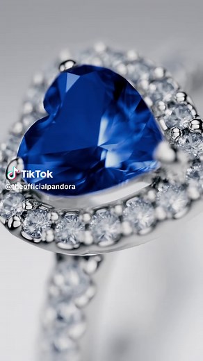 Pandora Timeless Heart-Shaped Ring Stack | Colourful Pavé Detail