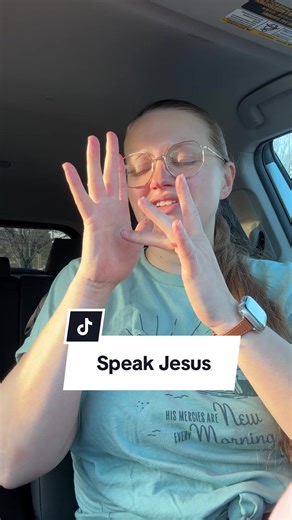 I speak Jesus 🤍 whatever you need, Jesus is the answer. #SpeakJesus #SignLanguage #ASL #_alicia_katherine_ #CharityGayle