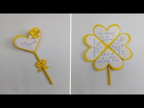 Beautiful Eid Mubarak Card DIY | Easy Greeting Card Tutorial For Eid