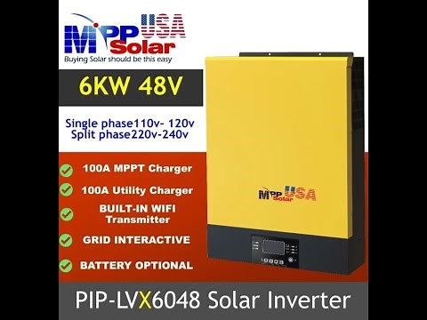 MPP Solar LVX6048 6kW Solar Inverter Battery-less Operation Overview Watts247