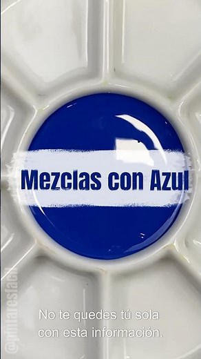 Mezclas con el color azul #color #pintura #manualidades
