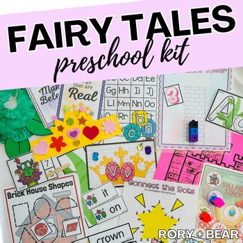 FAIRY TALES – Preschool Activity Kit - Preschool, Pre-K, Kindergarten