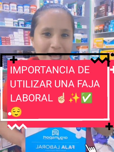 Con la FAJA LABORAL ✨☝🏻✅ Protege tu espalda mientras trabajas y evita lesiones en actividades de esfuerzo 👌🏻😌 #fajalaboral #ortopedia #lumbar #lesiones #boticasanmateo💊💉 @Boticasanmateo/ortopedia 🦿🦾