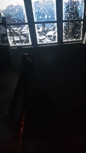 Fake window trend #fakewindow #snowing