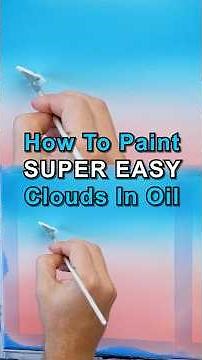 Paint Super Easy Clouds in Oil Paint – Beginner-Friendly Trick!