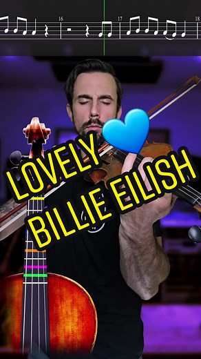 Learn Lovely by Billie Eilish on Violin | Tutorial & Sheet Music