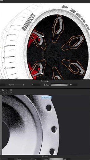 Keyshot Advanced Tire -Rim Texturing/Curvature Mapping