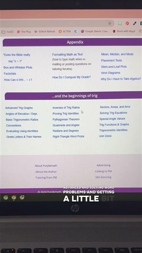 Purple Math for Algebra Help