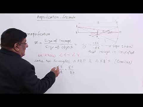 Class 12th – Magnification Formula | Ray Optics | Tutorials Point