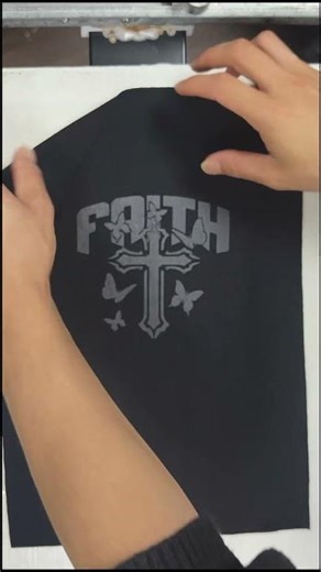 Heat transfer flocking process #screenprinting