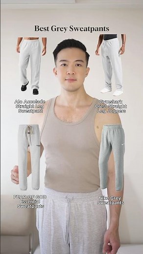 Best Grey Sweatpants for Ultimate Comfort #mensfashion #ootdmen #fashion