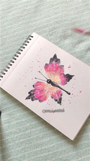 Easy Butterfly painting 🦋❣️ #shorts #youtube #ytshorts #youtubeshorts #viral #viralvideo