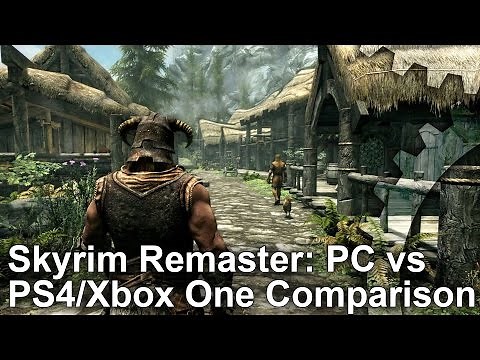 Skyrim Special Edition Remaster: PC vs PS4/Xbox One Graphics Comparison