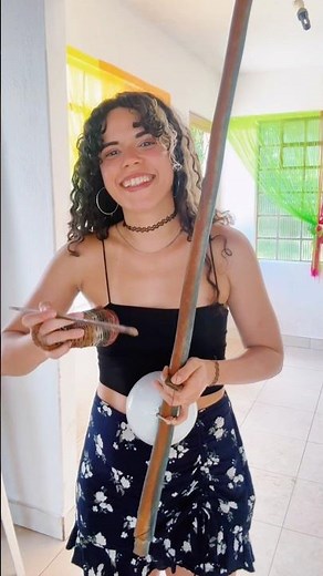My first Berimbau lesson! 🇧🇷🎶 #capoeira #brazilianmusic