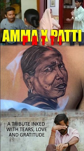 Face portrait of paati❤️- For the woman who gave me everything without asking for anything.. #tattoo