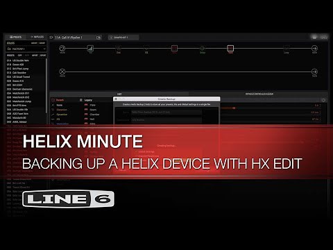 Line 6 | Helix Minute | Backing up a Helix device with HX Edit