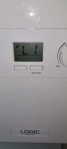L1 error code in ideal logic boiler