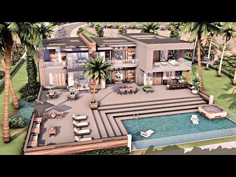DEL SOL VALLEY MODERN MANSION 🏡 The Sims 4 Speed Build | No CC