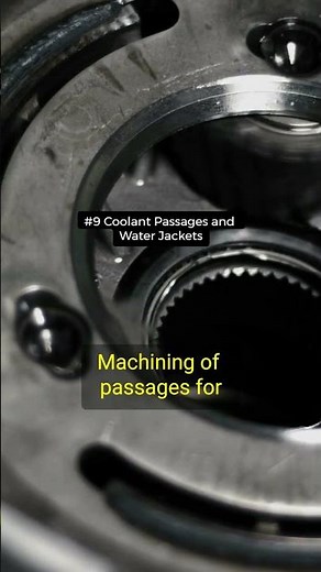 Engine Block Coolant Passages and Water Jackets - part 9/12 #precisionmachining #coolant