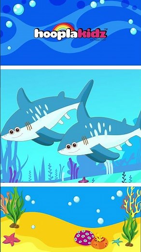 Learn Numbers With One Red Shark Song #shorts #nurseryrhymes #kidssong #hooplakidz