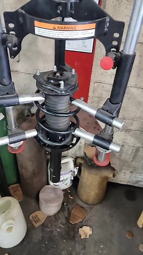 I much prefer quick struts with a new coil. Less labor intensive. #mechanic #technician #repair #auto