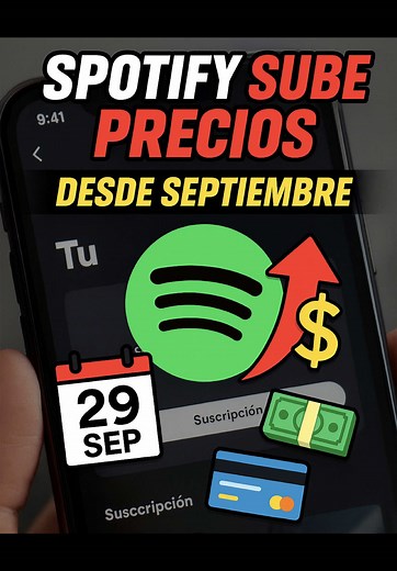 Spotify Sube Precio en México Septiembre 2025