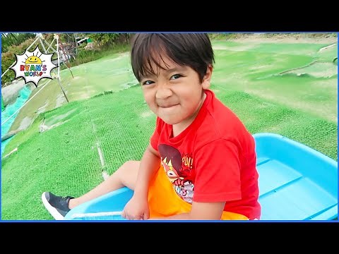 Ryan goes to fun amusement places for kids with 1 hr compilation!