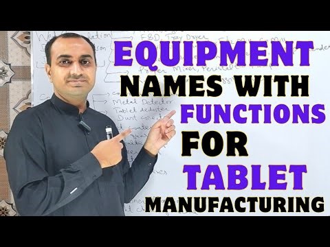 Tablet Manufacturing Equipment and Their Functions
