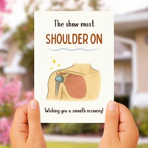 Funny Shoulder Surgery Card: Shoulder On! (PDF & PNG Digital Download) - Etsy