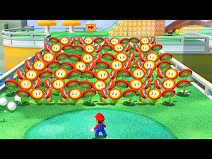 Can Mario, Luigi and Peach Collect 999 Fire Flower's in Super Mario 3D World?