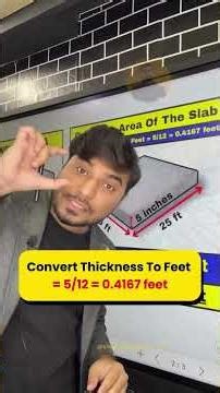 How To Calculate RMC For A 5-inch Slab