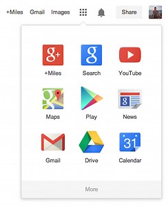 Google drops black menu bar, officially goes flat with App Launcher