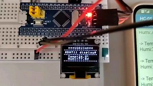 STM32 OLED显示蓝牙接收到的温湿度信息