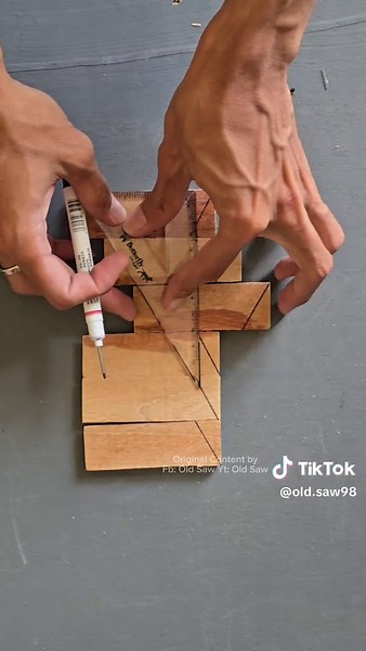 Crafting Hexagonal Shapes with a Triangular Ruler