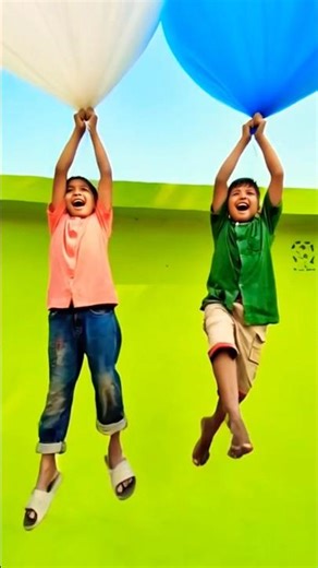 Magic Balloon Gone Wrong! Kids Fly Into The Sky While Inflating Giant Balloon 😱