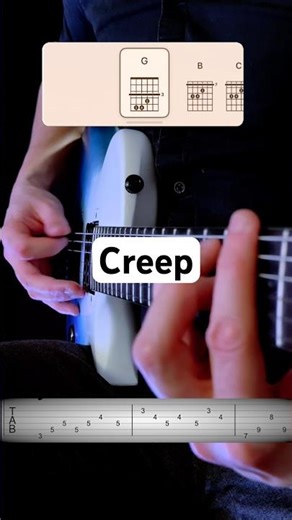 Creep - Radiohead #guitar #guitartutorial #guitarist