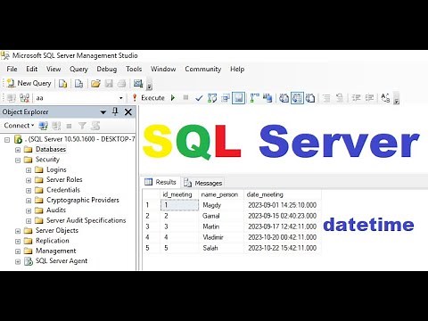 How to create a table containing field datetime and insert data(PM-AM) into it in SQL server